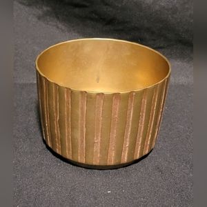 Vintage Solid Brass Cachepot Planter Dish